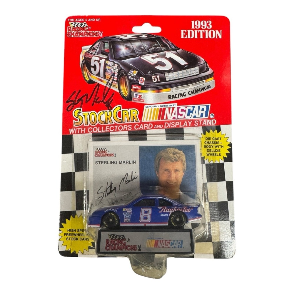 Sterling‎ Marlin Racing Champions 1/64 NASCAR Stock Car 1993 Autographed